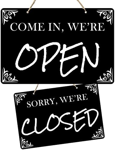 Отворете ги блиску знаците за бизнис двострана отворена затворена знак за деловно работно време знак за висина работа Отворен
