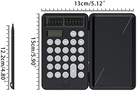 Калкулатор за дигитатор MJWDP Преносна алатка за сметководство W/Flipper Cover Handersing Одбор за пишување 12 Дигитална основна калкулатор