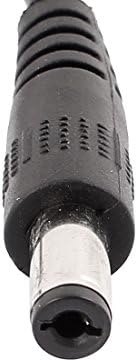 AEXIT 2 метар Аудио и видео додатоци 6.4FT DC MALE до женски 5,5 x 2,1 mm за продолжување на кабелот за конектори и адаптери CCTV камера