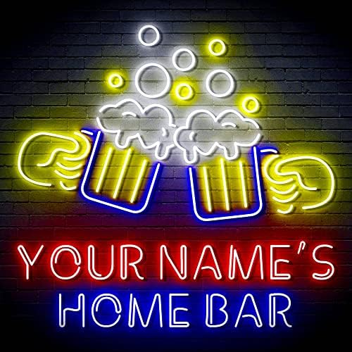 AdvPro Classic Cheers Home Bar со чаши за пиво персонализиран ултра-светло LED Neon знак-мулти-боја 8-ST16S55-FN-P0001-TM-M8