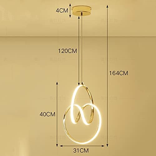 Тавански светло лустер, едноставна и модерна LED ламба со извор на светлина погодна за креативен нордиски лустер во трпезаријата спална