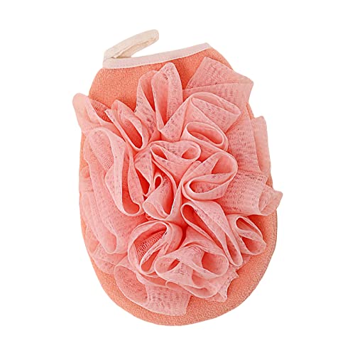 Honrane Bath Sponge Dual-Use Exfoliating Bath Shonge Sponge Glove силна деконтаминација faux свила розова