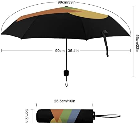 Sasquatch Еднорог Зајдисонце Ветроупорен Патување Компактен Чадор Преклопување Автоматски Чадори За Дожд Ранец Автомобил