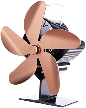 Уонгфи 5 Вентилатор За Камин На Шпорет на Топлина Заштеда На Гориво Тивок За Дрвен Трупец Ефикасни Делови За Дистрибуција На Топлина Вентилатор