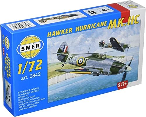 Семмар SMC72842 1/72 WWII Британски воздухопловни сили Хаукер ураган Мк.2Ц борбен авион пластичен модел