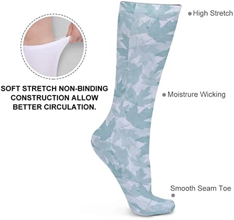 Плевел Јавор Слоеви Дебели Чорапи Новина Смешно Печатење Графички Обични Топли Чорапи Од Средна Цевка За Зима