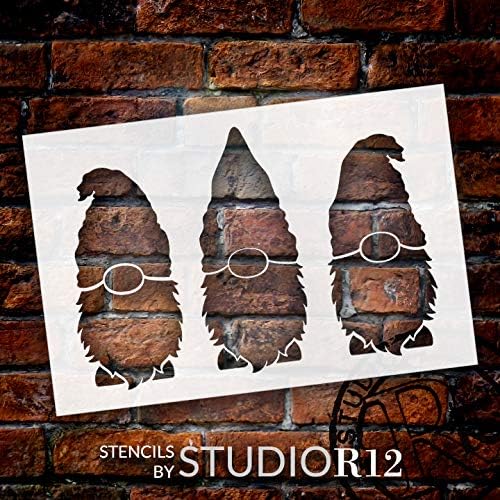 Три гноми матрици од Студиор12 | DIY сезонски украс за домашна куќа | Употреба за еднократно gnome Шаблон | Занаетчиство и сликарство | Изберете