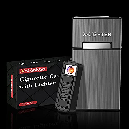 x-полесни XL079 Цигара Случај За 100 Кралот Големина, Со Волфрам Серпентина Полесни, Подарок Пакет, Денот На Таткото Подарок за Мажи тато