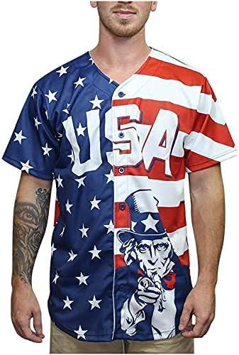 Денот на независноста на CJHDym Jersey се врти на мажите/жените во САД starвезда Стрип, принтрипки за кратки ракави за маици, блузи