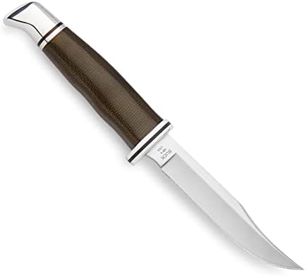 Бак ножеви 102 Вудсман Про фиксна нож за лов на сечилото, 4 S35VN сечило од не'рѓосувачки челик, рачка на Микарта
