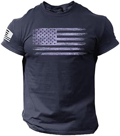 Машки кратки ракави маици врвови камо тактички кампување кошули модни starsвезди ленти за печатење фитнес маички пулвер