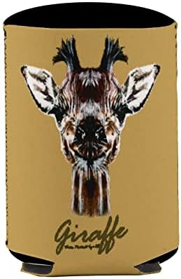 Може Ладилник Ракави Колачиња За Конзерви И Шишиња Изолатори Симпатична Жирафа Африкански Животински Печатење Пвц Еластична Еднократно