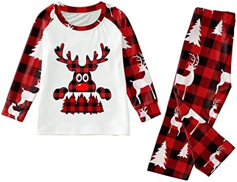 Појавување на пижами за семејна пижама за семејство Снежама постави Божиќни по што одговара Божиќни пижами за семејство од 3