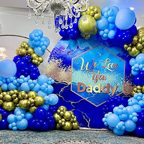 Клајн сини балони 12 инчи 50 парчиња роденденска забава Декорација на кралско сино бебешки туш балони роденденски балони