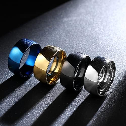 Сини прстени на Колесо 8мм за мажи и жени Персонализиран прстен Прилагодете го прстенот врежан прстен-75816