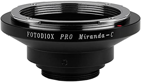 Адаптер за монтирање на леќи Fotodiox Pro компатибилен со леќите на Миранда до камерите со C-Mount