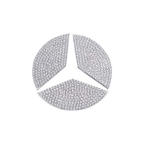 Лекарт 3 парчиња за Mercedes Benz Bling налепница налепница налепница на налепница кристален автомобил за внатрешни работи, лого за украсување