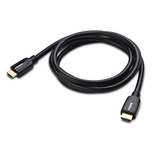 Кабелски работи [Премиум овластен] HDMI до HDMI кабел 6 стапки со поддршка од 4K HDR во црно