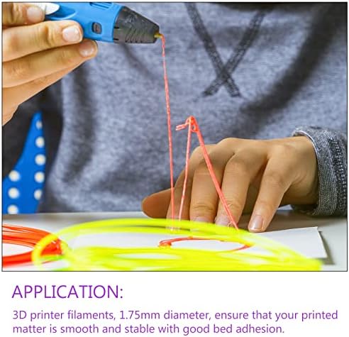 Dmiotech 1 пакет 16ft 3D филаменти за пенкало Пополнува 1,75мм ABS 3D печатење филамента Рефинира црвена боја, за 3Д печатачи 3Д пенкало