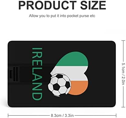 Љубов Ирска Фудбал КРЕДИТНА Картичка USB Флеш Персоналните Меморија Стап Клуч За Складирање Диск 64G