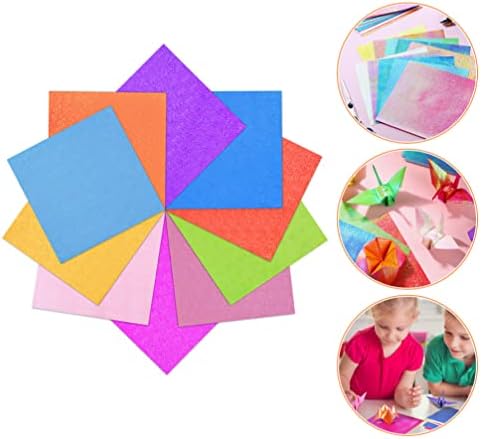 Викаски двострана хартија од оригами хартија оригами хартија кранови 300 листови оригами хартија сјајна виткање хартии лист еднострани плоштади