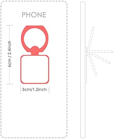 Кактус преглед на сукуленти шема на квадратни мобилни телефони прстен држач за држач за заграда Универзален подарок за поддршка