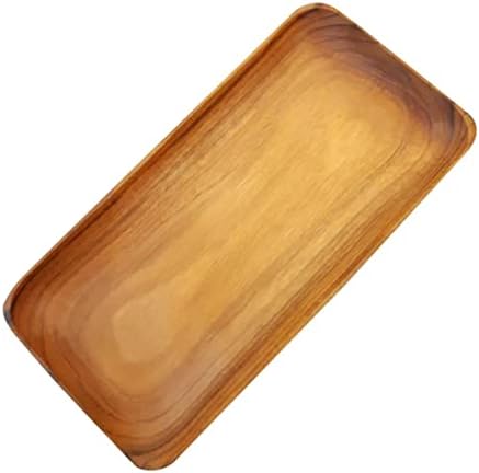 Cozinest Serving Platter Teak Dood - Правоаголна лента за сервирање 5 x 10 инчи забава дрвени плочки дрвени сад за приказ на овошје закуски десерт