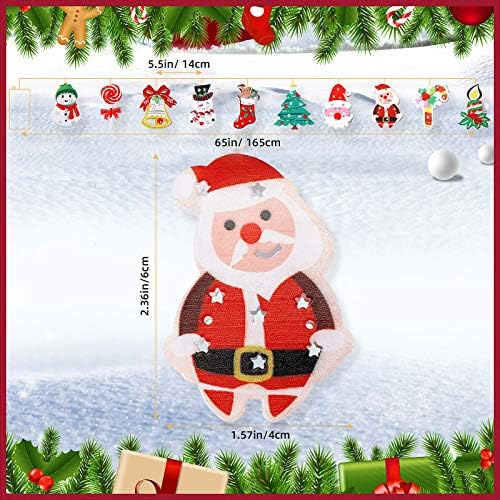 2 парчиња Божиќно предводена светлина 10 LED XMAS Tree Sunda Manda Santa Claus String Light 5,4 ft/ 1,65 метри батерија оперирана