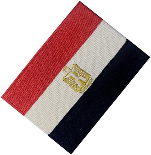 Египетско знаме извезено лепенка Египетско арапско железо на шиење на национален амблем