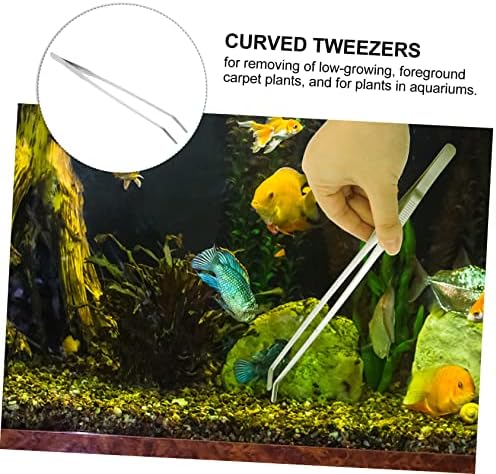 Вилтс 27 пинцети од не'рѓосувачки челик стаклени терариуми за растенија Аквариум додатоци аквариум јазики Аквариум алатки риба хранење манжетни