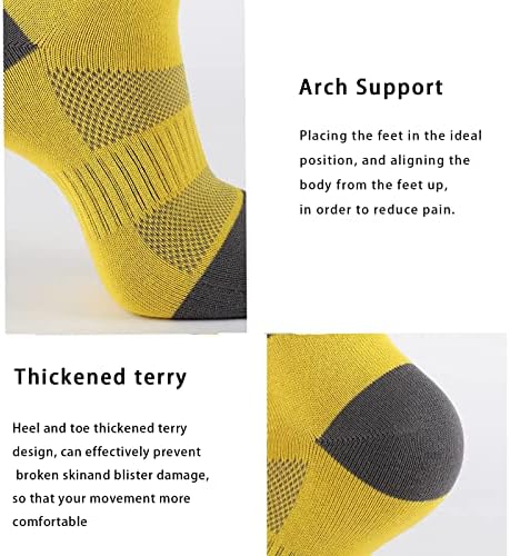 Чорапи за пети за мажи жени со 5 прсти со пет прсти атлетски чорапи за трчање кошарка за пешачење без шоу 3 пара големина4-11