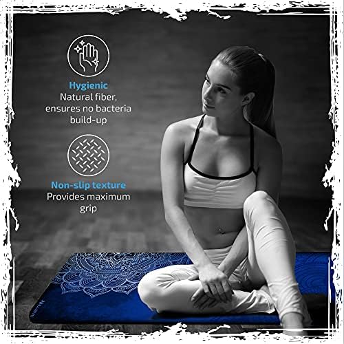 Millenti вежба јога мат што не се лизга-6mm сите намени Suede & Textured TPE јога мат со каиш за носење, дизајн на јога-душек со премија за печатење за подот