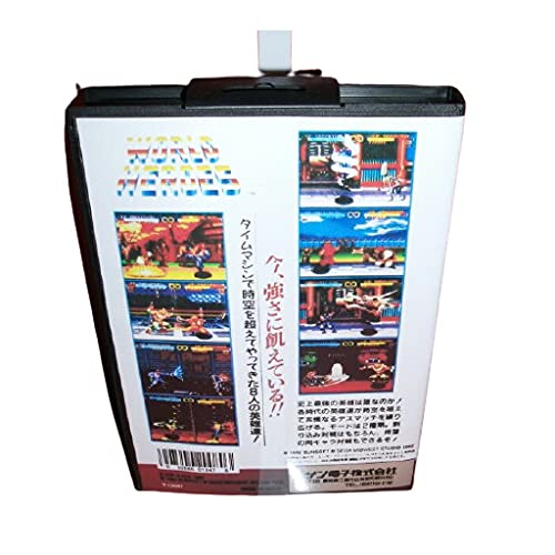 Адити светски херои јапонски покритие со кутија и прирачник за д -р мегадрив генеза конзола за видео игри 16 битни MD картичка