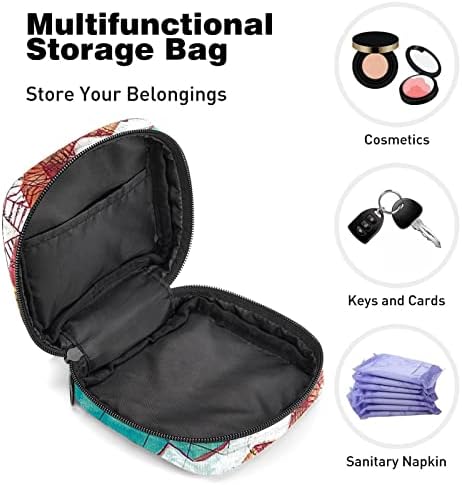 Период торба, санитарна торба за складирање на салфетка, преносна менструална подлога торбички торбички женствена менструација Прв период торба