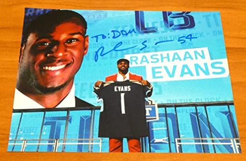 Рашаан Еванс потпиша 8х10 фудбалска фотографија - автограмирани фотографии во НФЛ