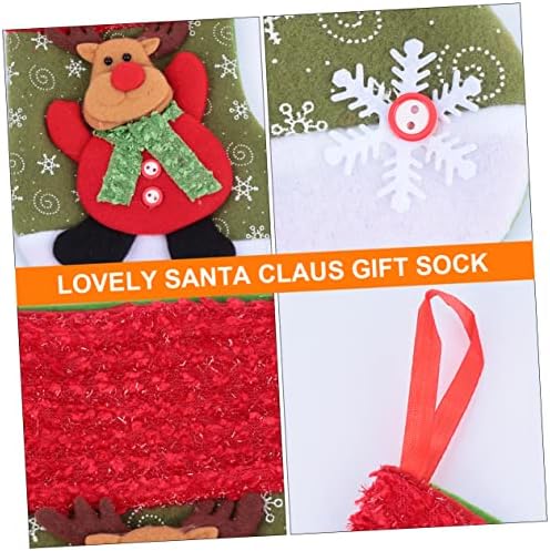 Зеродеко Кенди торба за приврзоци Bolsas de para chrismas чорапи Божиќно дрво чорап Нова Година Божиќна чорап Божиќ украс Божиќ