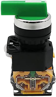 WTUKMO 22mm селектор на копчето Ротари прекинувач за заклучување на моментот 2NO 1NO1NC 2 3 Позиција DPST 10A 400V прекинувач за напојување