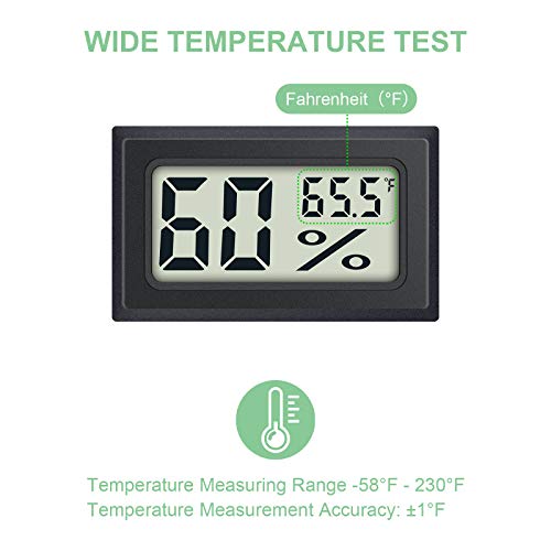 4-пакет мини дигитален термометар хигрометар за внатрешна влажност Монитор на влажност Мерач на температура на влажност Мерач на