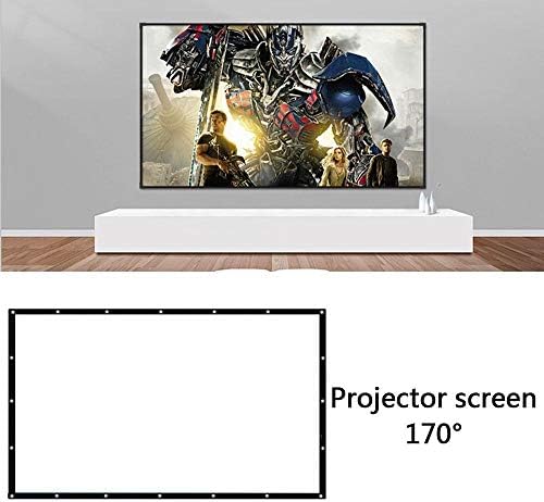 WSSBK преклопување 16: 9 Проектор 60 72 84 100 120 150 инчи бел проекција екран на проекторот Екран на проектор ТВ домашен аудио-визуелен