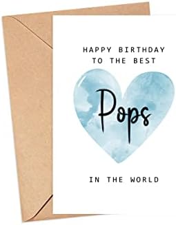 Moltdesigns Среќен роденден на најдобрите папови во светската картичка - картичка за роденденска картичка - Подата за подароци - Подарок