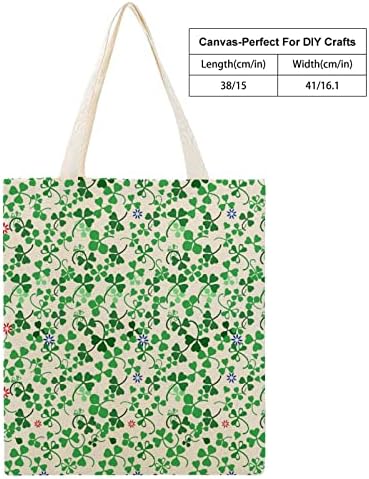 Зелени каверки платно торбичка торба печатена намирници за купување торбички за чанти за чанти за жени мажи