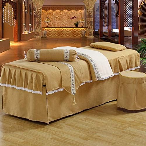 Leversуан масажа за масажа поставува 6 парчиња кревети за масажа со здолништа со столче за столче Подигање со знаме за засилување на перница