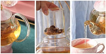 ZLXDP нордиски стил попладне чај чај сет англиски чаша цвет чајник свеќи чај овошје чајник постави подароци