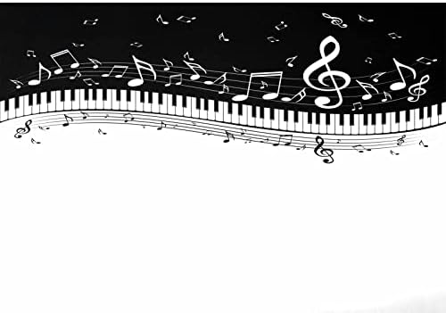 Клучеви За Пијано Со камати Со Музички Ноти Ролна Хартија За Завиткување Подароци За Божиќни Украси Нив Партиски Декор, САМ 5 Парчиња