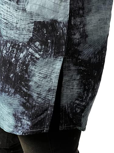 Ogогал Менс Шареа Хенли кошула краток ракав Традиционален африкански стил Дашики кошули
