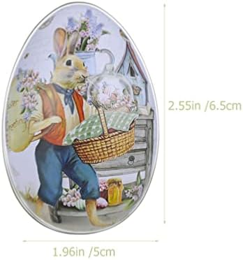 SOIMISS Декоративни кутии за подароци 6 парчиња Велигденски украси со јајца Пополнете Велигденски јајца Велигденски метални калајци кутии