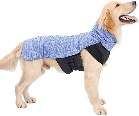 Облека за домашно милениче двострана зимска кучиња џемпер со висока јака миленичиња топла облека l