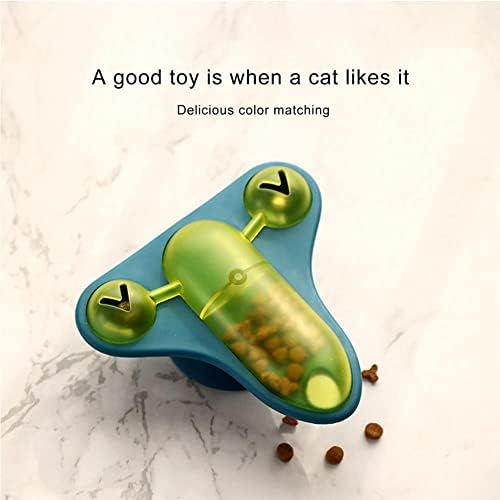 Оалк мачки храна за храна што се врти играчки миленичиња играчки попаметни мачки кучиња кои играат играчки третираат со тресење со bellвонче
