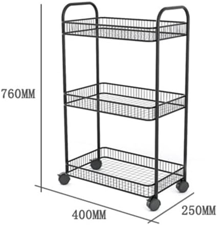 Ertudh Cart Rack Дневна соба за складирање бања кујна подни решетки со тркала