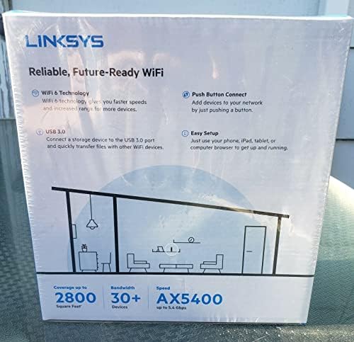 Linksys E9450 Wi-Fi 6 рутер со двојна опсег AX5400